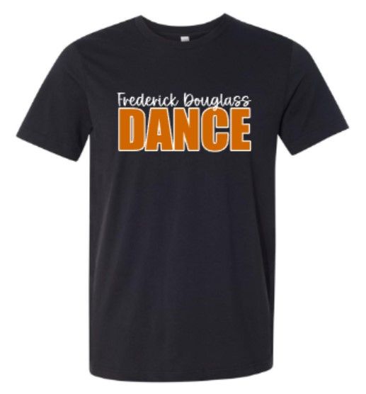 Adult Frederick Douglass Dance Black Short Sleeve Bella + Canvas Jersey Tee (FDDT)