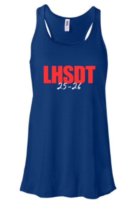 Ladies LHSDT Bella + Canvas Flowy Rackerback Royal Tank (LDT)