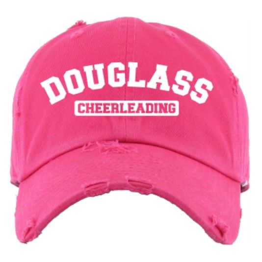 Douglass Cheerleading Distressed or Non-Distressed Hot Pink (FDHSC)