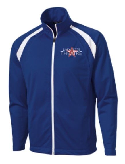 Adult Sport-Tek® Blue Jacket with Embroidered Lafayette Theatre Logo (LT)