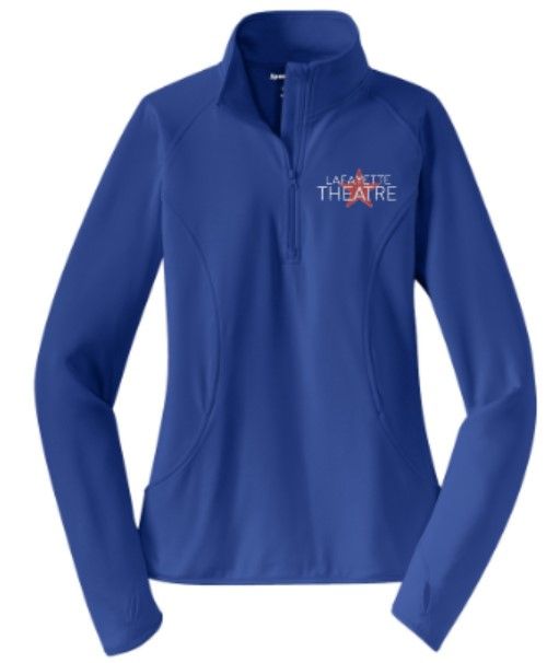 Ladies Sport-Tek® Sport-Wick® Stretch 1/4-Zip Pullover with Embroidered Lafayette Theatre Logo (LT)
