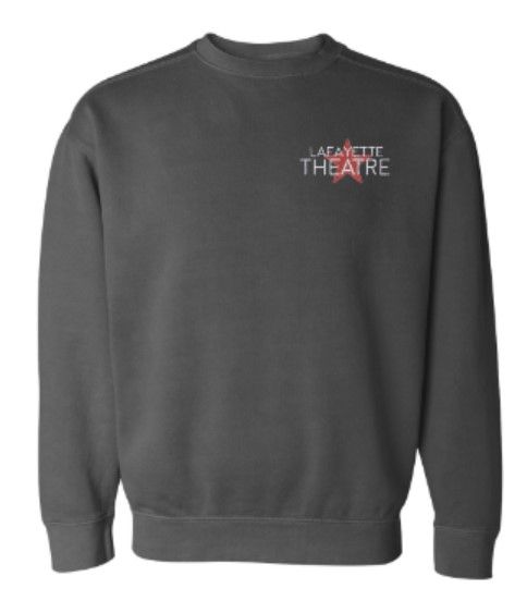 Adult Comfort Colors Garment-Dyed Sweatshirt with Embroidered Lafayette Theatre Logo (LT)