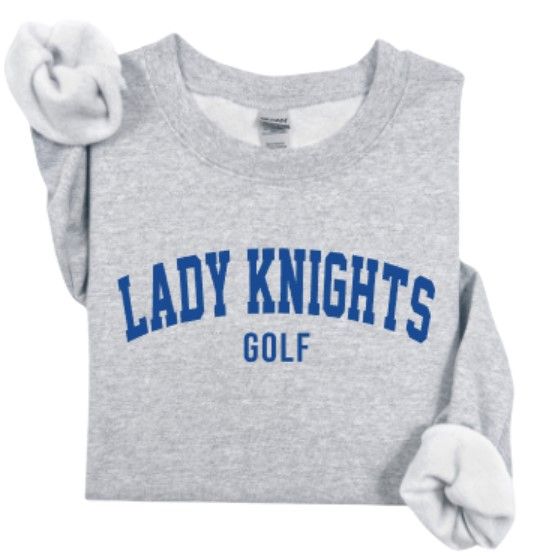 Arced Lady Knights Golf Gildan Sweatshirt (LCGG)