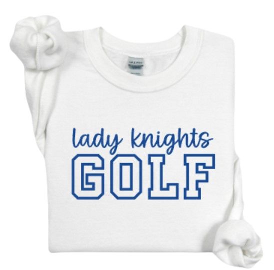Lady Knights Golf Outline Gildan Sweatshirt (LCGG)