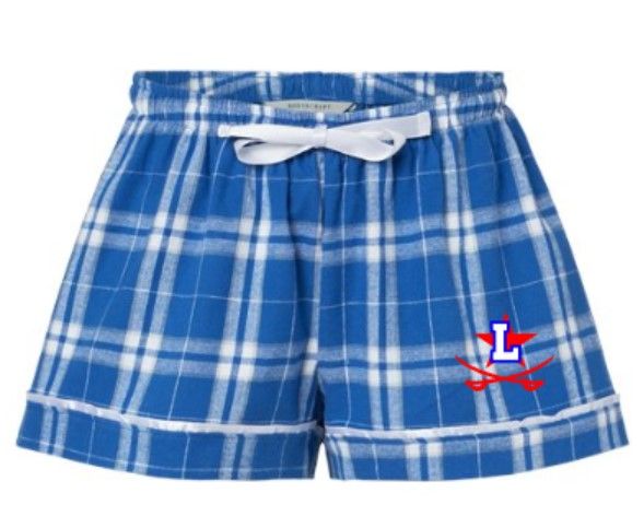Ladies Flannel Shorts with Lafayette Logo (LDT)