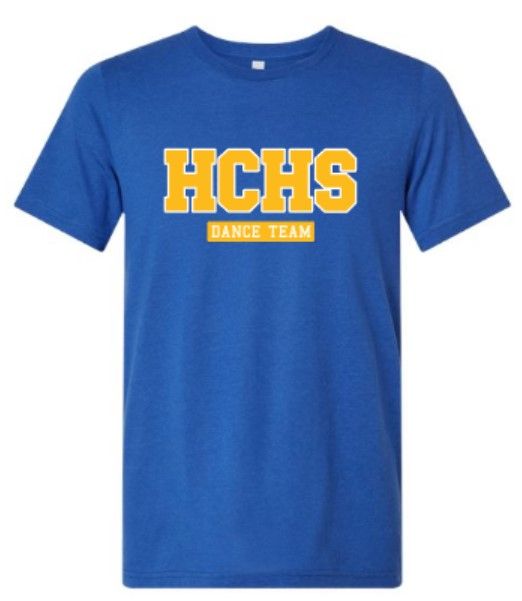 Adult HCHS Dance Team Short Sleeve Bella + Canvas Triblend Tee (HCDT)