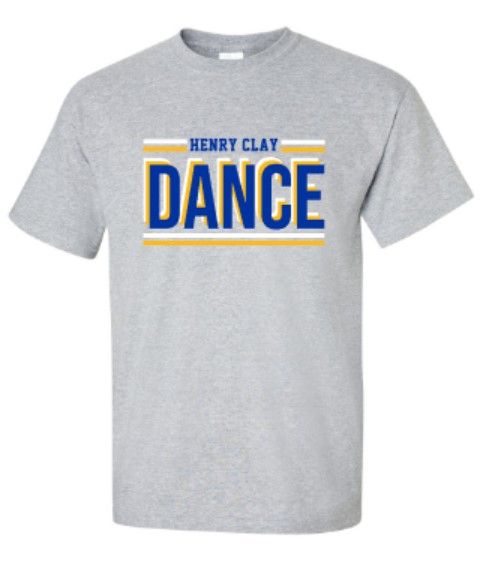 Adult Henry Clay Dance Short OR Long Sleeve Gildan Tee (HCDT)