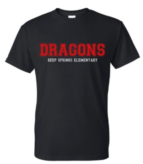 Youth or Adult Dragons Deep Springs Elementary Gildan DryBlend® Short Sleeve Tee (DSE)