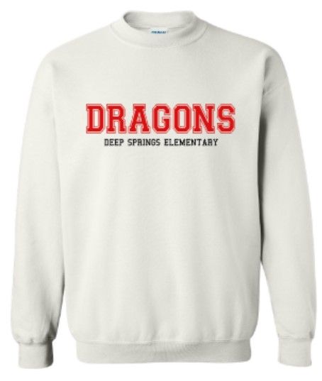 Youth or Adult Dragons Deep Springs Elementary Gildan Sweatshirt (DSE)