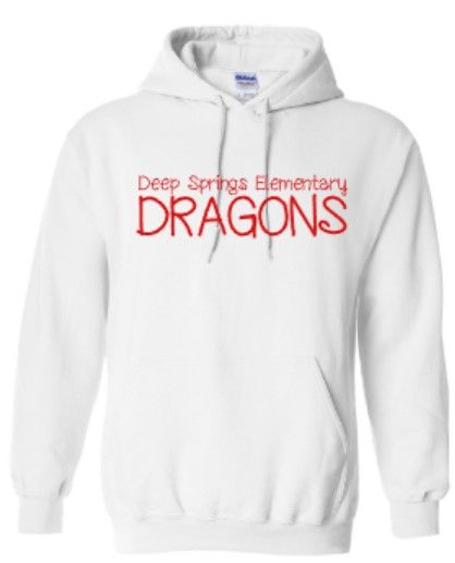 Youth or Adult Deep Springs Elementary Dragons Gildan Sweatshirt (DSE)