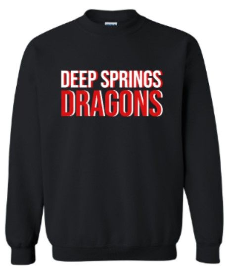 Youth or Adult Deep Springs Dragons Gildan Sweatshirt (DSE)