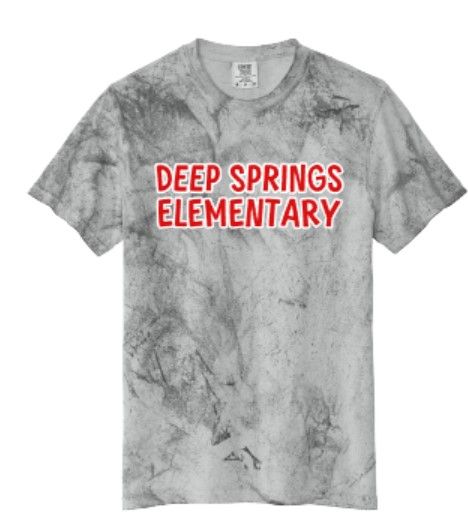 Youth or Adult Deep Springs Elementary Comfort Colors Color Blast Short Sleeve Tee (DSE)
