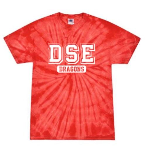 Youth or Adult DSE Dragons Tie-Dye Short Sleeve Tee (DSE)