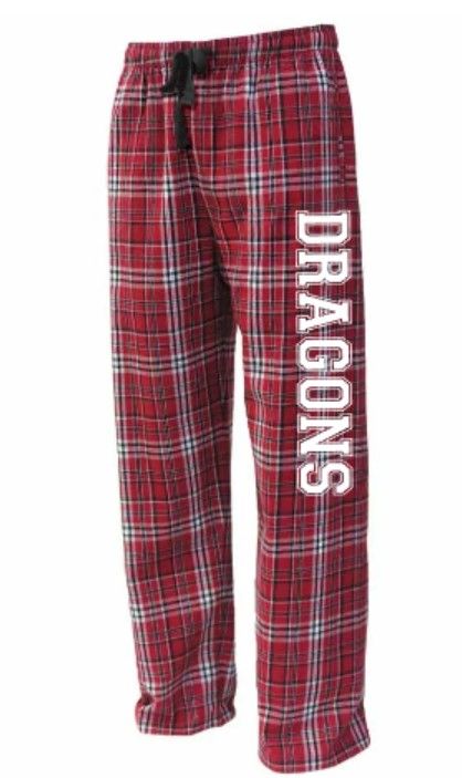 Youth or Adult Dragons Flannel Pajama Pants (DSE)