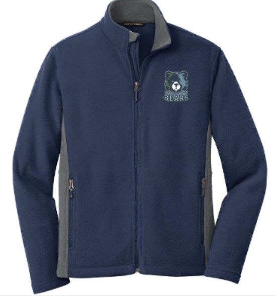 Adult Port Authority® Colorblock Value Fleece Jacket with Embroidered Logo (MEB)