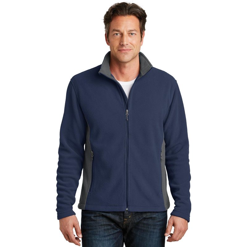 Adult Port Authority® Colorblock Value Fleece Jacket with Embroidered Logo (MEB)