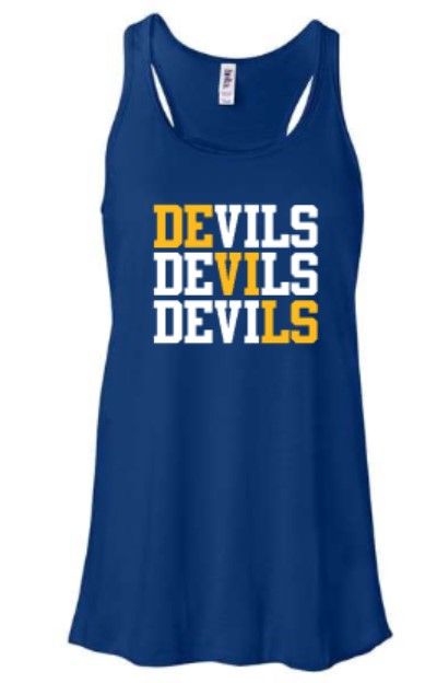 Ladies DEVILS Flowy Racerback Tank