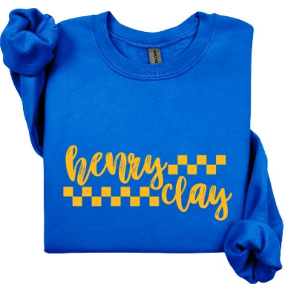 Adult Checkered Henry Clay Gildan Sweatshirt (HCGS)