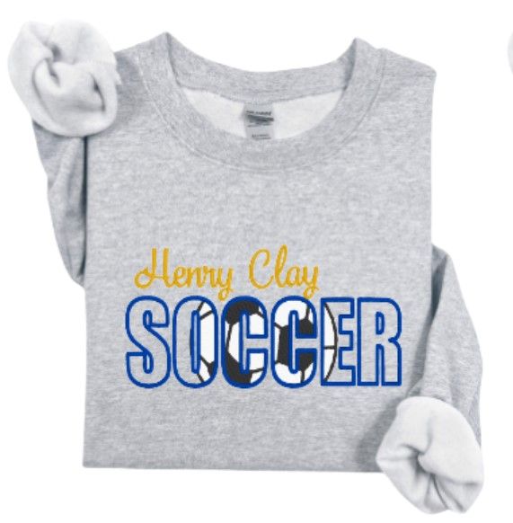 Adult Embroidered Henry Clay Soccer Sweatshirt (HCGS)