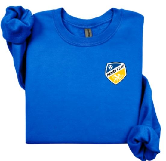 Adult Gildan Sweatshirt with Left Chest Embroidered HC Soccer Crest (HCGS)