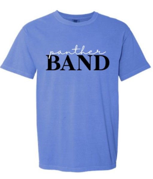 Unisex Adult panther BAND Comfort Colors Short Sleeve Tee (HB)