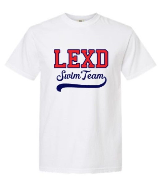 Adult LEXD Swim Team with Swash Comfort Colors Garment-Dyed Heavyweight Short OR Long Sleeve Tee (LEXD)