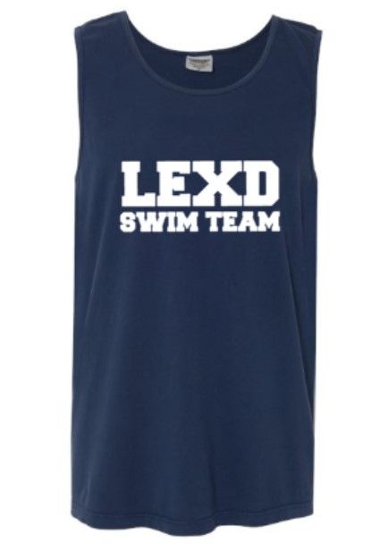 Adult LEXD Swim Team Comfort Colors Garment-Dyed Heavyweight Tank Top (LEXD)