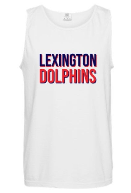 Adult Lexington Dolphins Two Tone Comfort Colors Garment-Dyed Heavyweight Tank Top (LEXD)