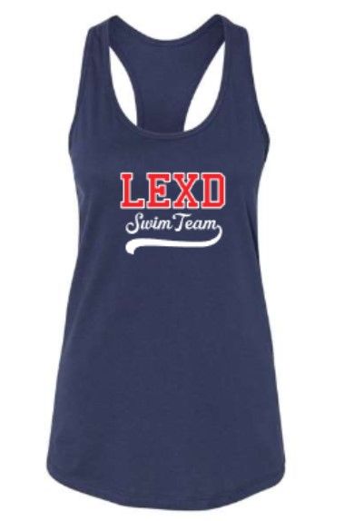 Ladies Bella + Canvas LEXD Swim Team with Swash Jersey Racerback Tank (LEXD)