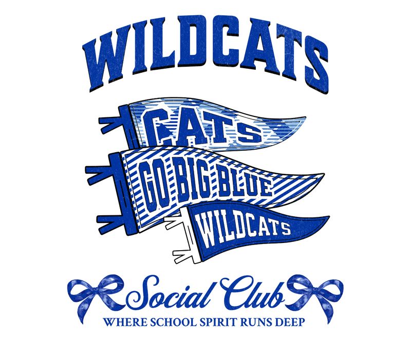 Adult Wildcats Social Club Bella + Canvas Triblend Short Sleeve Tee