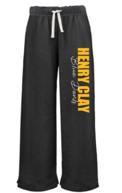 Ladies Henry Clay Blue Devils Wide Leg Sweatpants (HCGS)