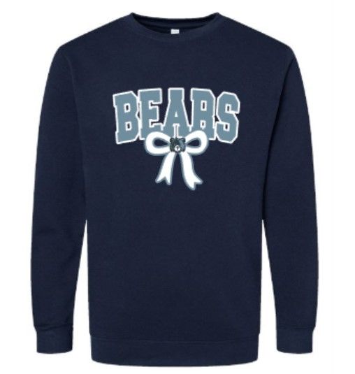 Youth or Adult Bears Bow LAT Fleece Sweatshirt (MEBC)