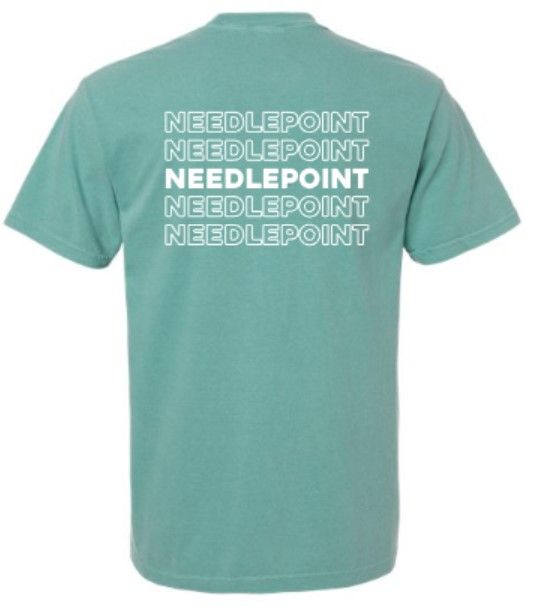 Adult Lex Stitch Club with Needlepoint Back Design Comfort Colors Garment-Dyed Heavyweight Tee (LSC)