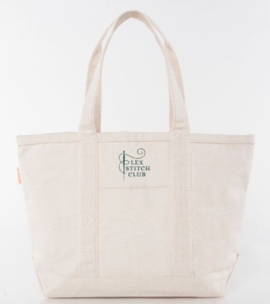 Large Classic Tote Bag with Embroidered Logo (LSC)