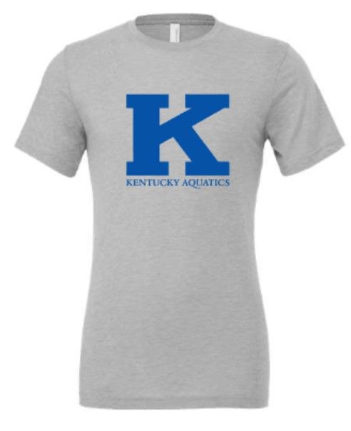 Adult K Kentucky Aquatics Logo Bella + Canvas Triblend Short Sleeve Tee (KA)