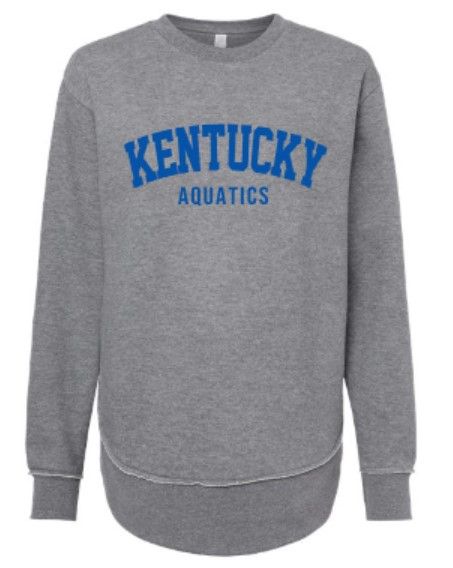 Ladies Kentucky Aquatics LAT Fleece Crewneck Sweatshirt (KA)