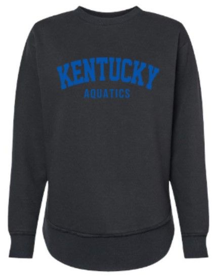Ladies Kentucky Aquatics LAT Fleece Crewneck Sweatshirt (KA)