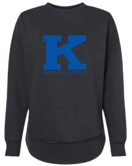 Ladies K Kentucky Aquatics Logo LAT Fleece Crewneck Sweatshirt (KA)