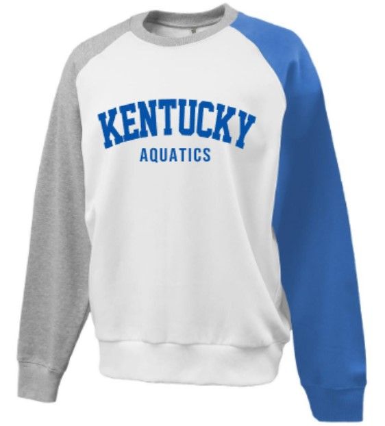 Adult Kentucky Aquatics Colorblock Crewneck Sweatshirt (KA)