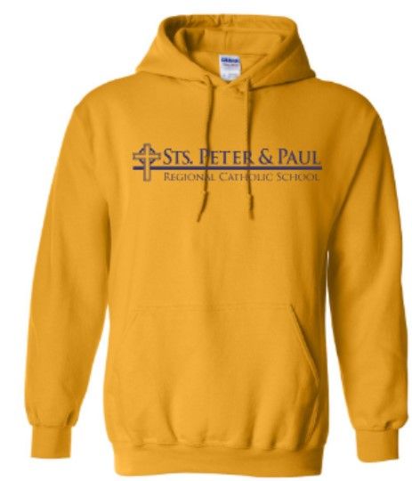 Adult Sts. Peter &amp; Paul Embroidered Logo Gildan Heavy Blend Hooded Sweatshirt (SPPS)