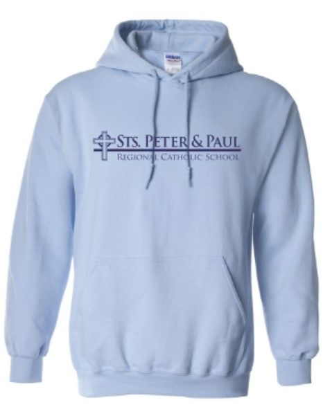 Adult Sts. Peter &amp; Paul Embroidered Logo Gildan Heavy Blend Hooded Sweatshirt (SPPS)
