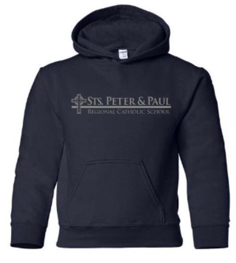 Youth Sts. Peter &amp; Paul Embroidered Logo Gildan Heavy Blend Hooded Sweatshirt (SPPS)