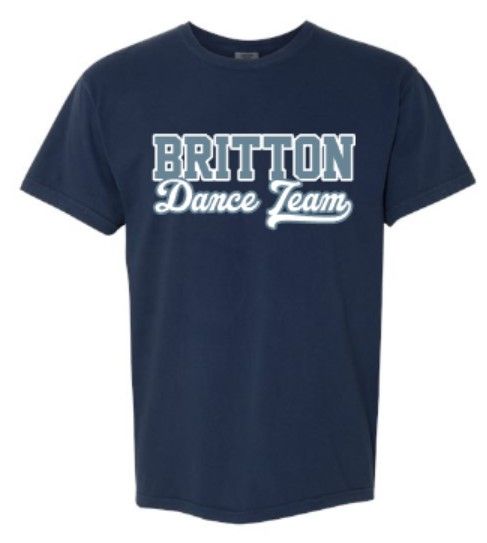 Youth or Adult Britton Dance Team Comfort Colors Garment-Dyed Heavyweight Short Sleeve T-Shirt (MEBDT)
