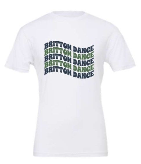 Youth or Adult Waved Britton Dance Bella + Canvas Short Sleeve Tee (MEBDT)