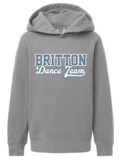 Youth Britton Dance Team Comfort Colors Garment-Dyed Lightweight Fleece Hooded Sweatshirt (MEBDT)