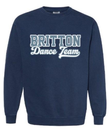Adult Britton Dance Team Comfort Colors Garment-Dyed Sweatshirt (MEBDT)