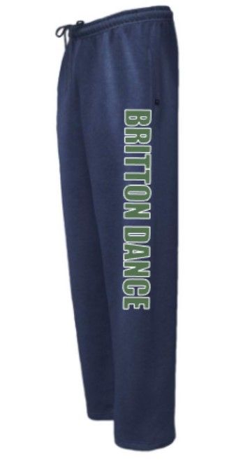 Youth or Adult Britton Dance Open Bottom Sweatpants (MEBdt)