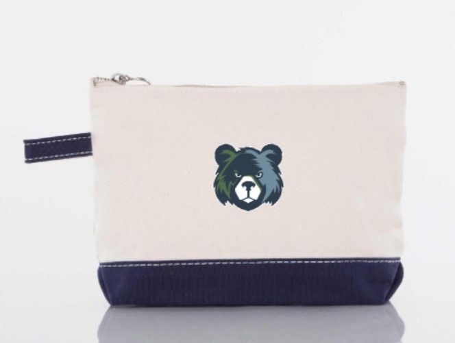 Bear Mascot Canvas Makeup Bag (MEBC)