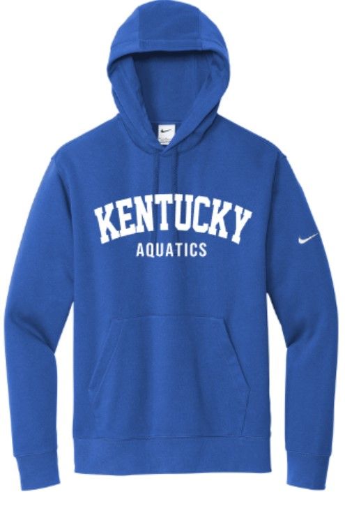 Adult Kentucky Aquatics Nike Club Fleece Sleeve Swoosh Hoodie (KA)