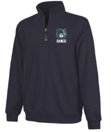 Youth Charles River 1/4 Zip Fleece Pullover with Embroidered Mascot Dance (MEBDT)